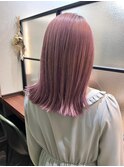 くすみピンク_ダブルカラー