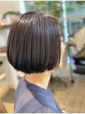 30代40代50代ダークアッシュダークグレージュ透明感白髪ぼかし