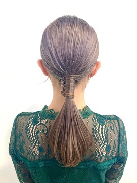 ゲーム 原宿店(GAME) ダブルカラーミルクティーベージュカラーケアブリーチ韓国ヘア