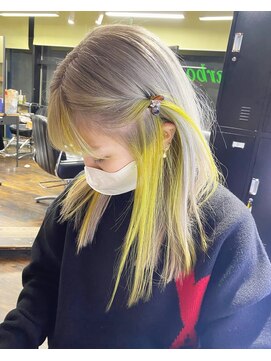 ガルボ ヘアー(garbo hair) ハイトーンインナーカラー高知美容院10代20代