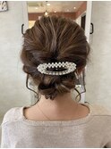 ヘアアレンジセットくるりんぱ編み込み