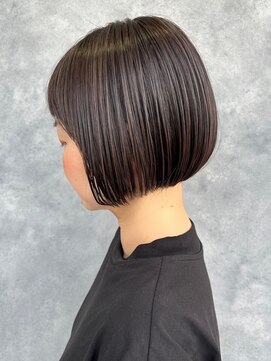エルマノ 仙川(L mano) 大人ショートハイライト髪質改善キッズカット前髪30代40代