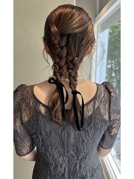 ロゼッタプラス(ROSETTA+) ツイン編みヘアセット