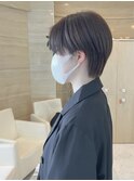 アッシュベージュ*マッシュショート