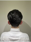 オシャレ七三オールバック