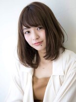 say.レイヤーミディアムくびれレイヤーブラウン表参道青山原宿