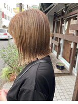 ヘアーアンドエステアンドネイル ガーデン(Hair&Esthe&Nail Garden) 前下がりボブ