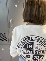 カンゴールサロン 郡山ノース(KANGOL)&nbsp;#ぷつっと#動きのあるボブ#白髪染めでも透明感カラー