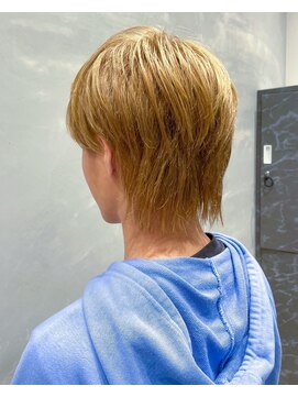 ナンバー 大分中央町店(N°) 【TATSU】@tatsu.nunber☆ハイトーンベージュのメンズウルフ☆