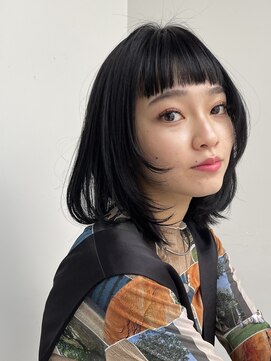 ガーデン 銀座(GARDEN) デジタルパーマ　ブルーブラック　イメチェン　ナチュラルモード