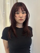 バディヘア リープ(BUDDY HAIR Leap) ボルドー×フェイスレイヤー