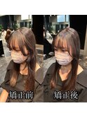 ダメージレスな弱酸性縮毛矯正で美髪ロング