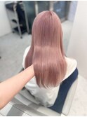 美髪＊ピンクベージュ＊＊髪質改善＊Zina札幌