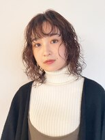 アルバム 銀座(ALBUM GINZA)&nbsp;ボブミディアムおくれ毛ショートオリーブベージュ_F30477