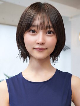 アイドットプラスフェリシア 表参道(i.+FERiCIA.) 10代 20代 30代ニュアンスカラー似合わせカットフルバング顔周り