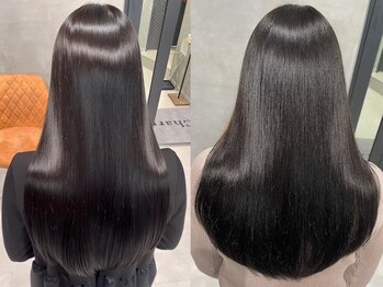 シャルムバイケンジ(Charm.by KENJE)の写真/【髪質改善】ダメージレベルに合わせたケアで、傷みを補修しながら毛先まで潤う憧れ美髪に【銀座/有楽町】