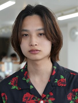 フィフス 原宿(fifth) 原宿フェザーショートメンズカットセンターパート30代緩めヘア