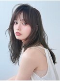 《Agu hair》くびれ無造作ミディ×numberA.トリートメントオイル