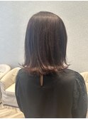 【20代,30代】くびれボブピンクバイオレットからー外ハネボブ