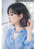 20代30代人気の外ハネセンター分けショートボブ