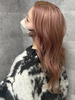 ルイス(L'wis)&nbsp;ピンクベージュ学割U24ケアブリーチ渋谷10代20代30代ハイトーン