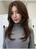 ココアベージュ/クラゲヘアー/オリーブグレー