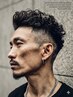 【漢の極道パーマ】無骨スパイラル+フェードcut+顔剃り+クイックスパ