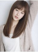 フェミニンロング酸性ストレートナチュラル色気/メイキー本厚木