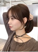 朝楽結べるミディアムヘア/大人レイヤーカット/ 30代40代50代