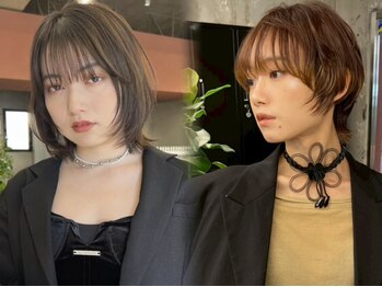 キャラハーフ 池袋東口店(KYARA HALF)の写真/《スタイルの決め手は顔まわり！》一人一人の似合わせが大事！センス抜群の骨格補正カットで似合わせ度UP！