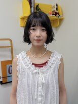 髪と自然&nbsp;顔まわりレイヤー×ニュアンスボブ