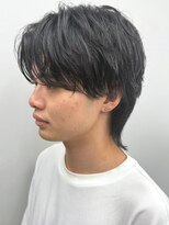 セプト 博多(SEPT.)&nbsp;メッシュ ブリーチ グリーン マッシュウルフナチュラルパーマ