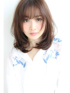 アリスバイアフロート 自由が丘(ALICe by AFLOAT) ワンカール小顔ミディ（ワイドバングくびれミディモーブカラー）