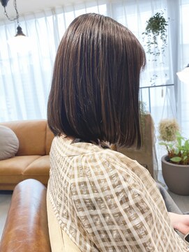 エイチヘアー(eichi hair) 自然なボブ＆INOAグレージュ　ビフォー＆アフター