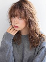 テラス 福島(Terrace) ルーズヘアくびれヘアくすみカラー前髪あり大人色気20代30代40代