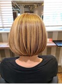 30代40代♪大人かわいい小顔ショートボブ☆シースルーバング