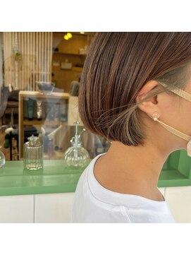 タリナ(Tarina) ミニボブにイヤリングカラー♪ 【髪質改善 武蔵浦和】