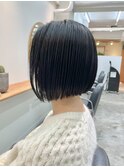 黒髪ボブ/大人かわいい/美髪/こなれミディ/地毛風カラー/65