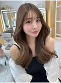 大人可愛い韓国くびれヘア　レイヤーカット　似合わせ顔まわり#