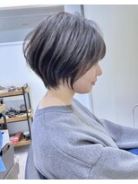 絶壁解消・小顔前下がりショートボブ【中村】