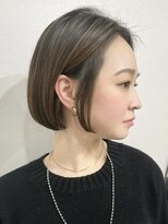 メモリーズ 表参道(Memories)&nbsp;白髪ぼかし/ひし形/癖毛/大人ショートボブ/60代50代40代