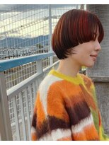 スノッブエモア(SNOB emoi)&nbsp;オレンジハイライトショート