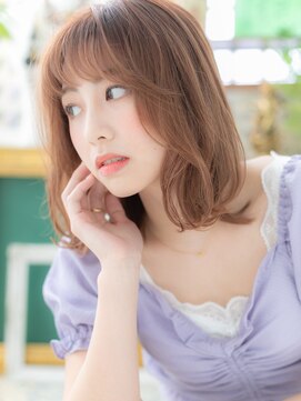 カバーヘア ブリス 戸田公園西口店(COVER HAIR bliss) ★透明感カラー抜け感ゆるふわエアリーミディアム20代30代★1