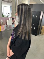 キング(K!ng)&nbsp;縮毛矯正髪質改善ハイライトレイヤーカット枚方美容室エクステ