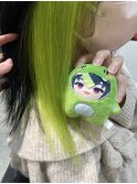 にじさんじ 伊波ライ インナーカラー 黄緑 アニメカラー ウルフ
