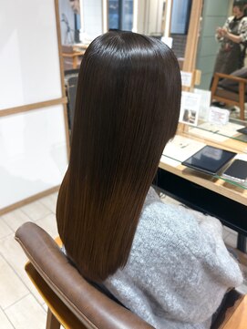 プラグ バイ ネオリーブ(plug by neolive) チェリーブラウン×髪質改善[髪質改善/縮毛矯正/韓国]A