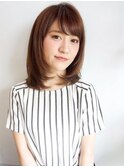 ミディアムレイヤー☆シャギー☆フェミニン☆髪質改善/本厚木☆