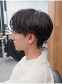 センターパート/ニュアンスパーマ/韓国/フェーザーパーマ/眉毛