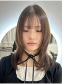 レイヤーカット×ミルクティーブラウン【大阪｜梅田】