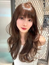 アスター 天神大名店(Aster) オリーブグレー/韓国風巻き/レイヤーカット/髪質改善/縮毛矯正